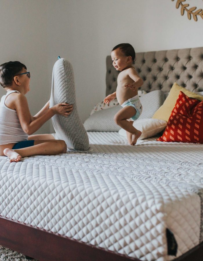 Beds Galore – Bed Shop Sunshine Coast Bed Shop Sunshine Coast - children jumping on bed